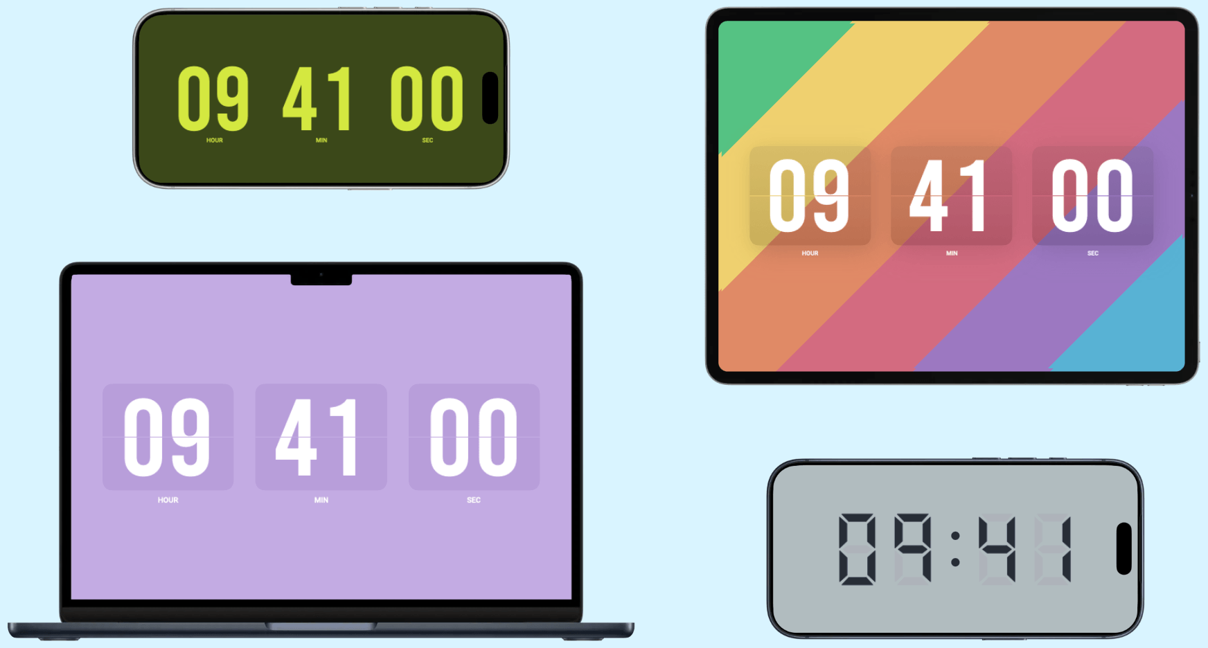 Soda Clock auf iPhone, iPad und Mac.