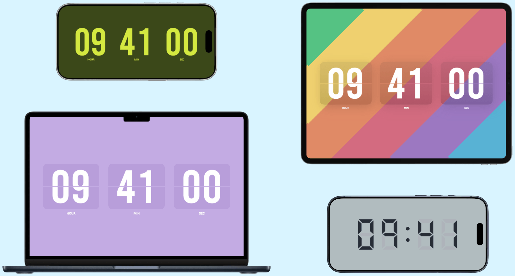 Soda Clock บน iPhone, iPad และ Mac